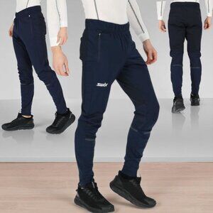 NWOT SWISS (MED) Men's DYNAMIC PANT Navy Performance Waterproof Reflective Pants